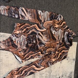 Swirled Long Sleeve Bodysuit